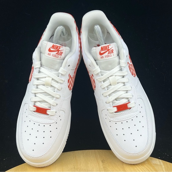 Nike Air Force 1 '07 Low Gingham Plaid Mystic Red DZ2784-101 Women's Sizes - Picture 8 of 9